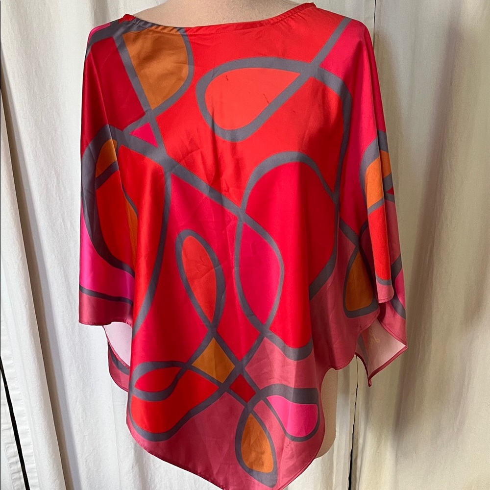 Leslie Evers Poncho &  unlabeled Tunic dress  2 items bohemian boho S